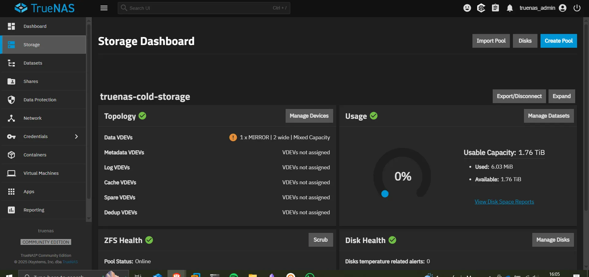 Proxmox HDD config