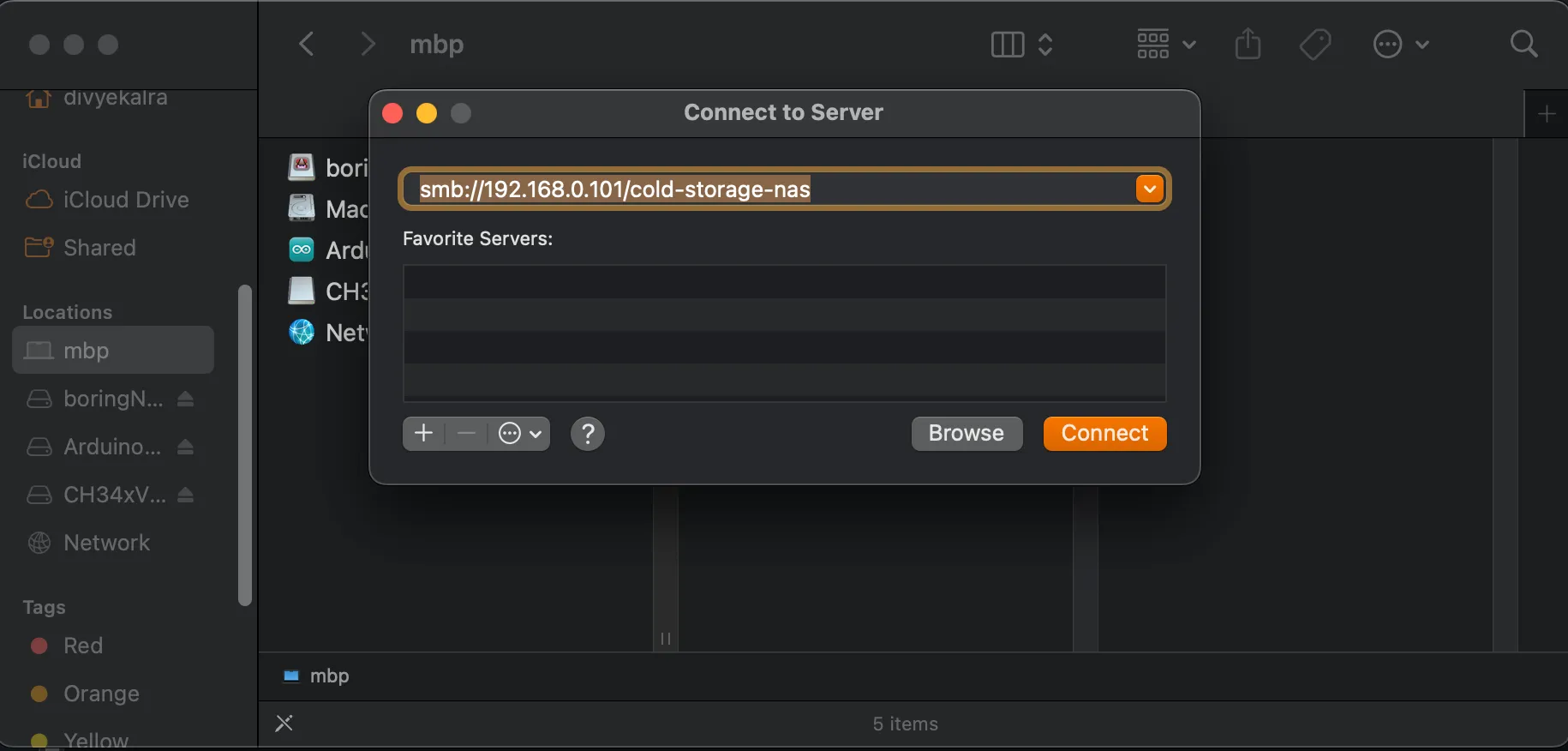 SMB Share connection